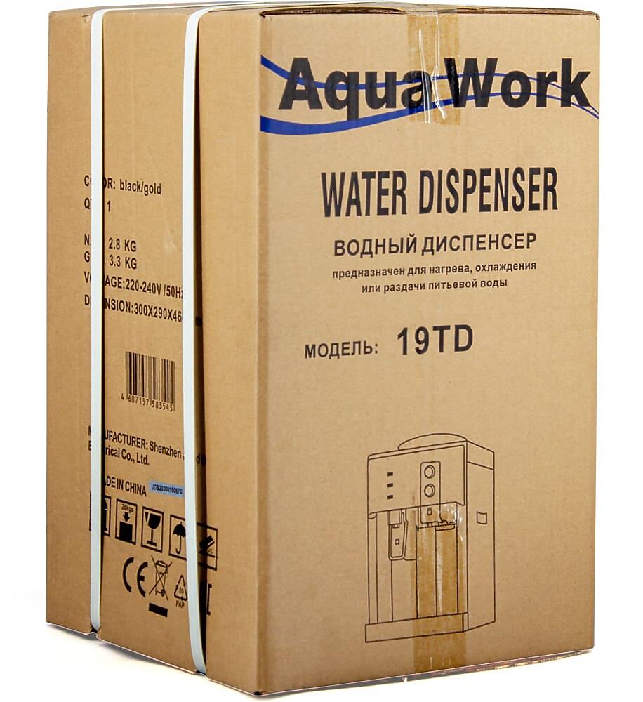 Кулер для воды Aqua Work 19-TD черный-золотой